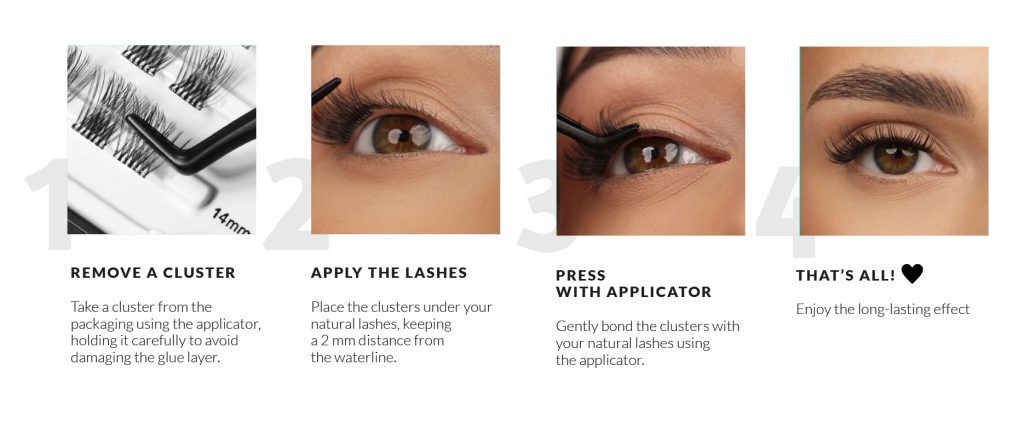 nanolash Pre-Glued Wimpernbüschel für Wimpernextensions zu Hause